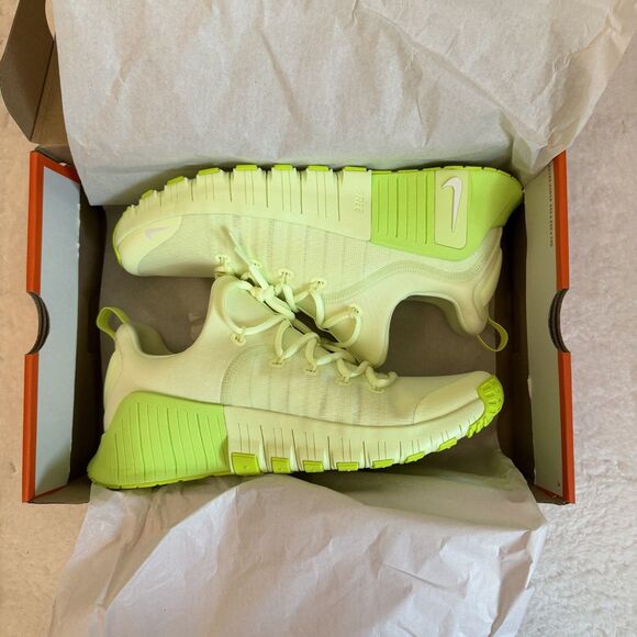 Nike Free Metcon 6 Mens 10.5 Womens 12 Barely Volt/White-Volt FJ7126-702 44.5 main image 5